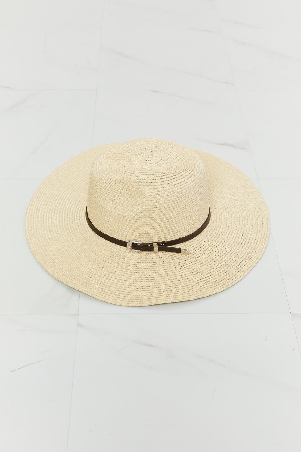 Fame Boho Summer Straw Fedora Hat us.meeeshop - 