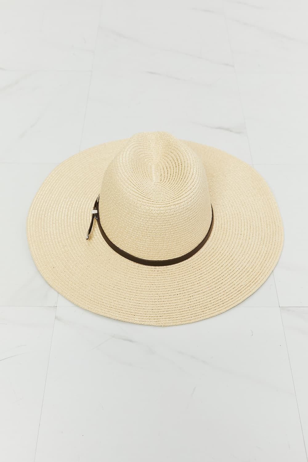 Fame Boho Summer Straw Fedora Hat us.meeeshop - 