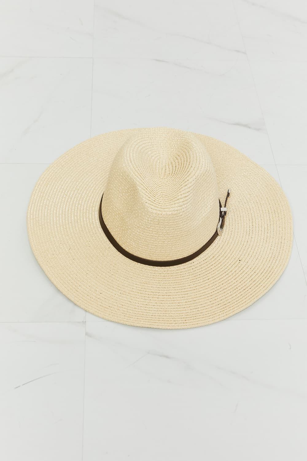 Fame Boho Summer Straw Fedora Hat us.meeeshop - 