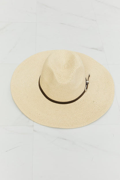 Fame Boho Summer Straw Fedora Hat us.meeeshop - 