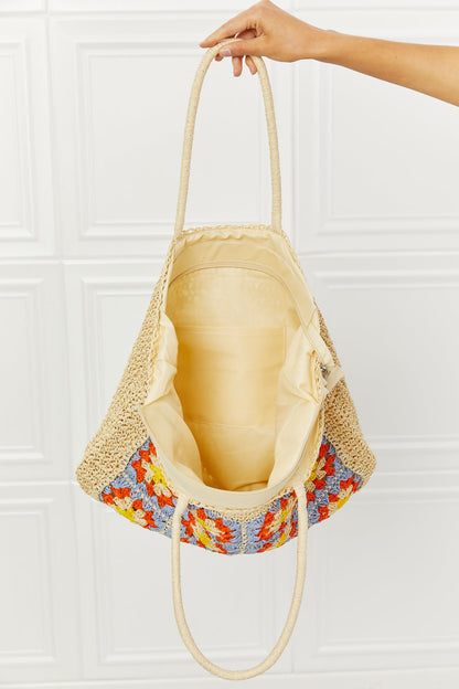Fame Off The Coast Straw Tote Bag | us.meeeshop