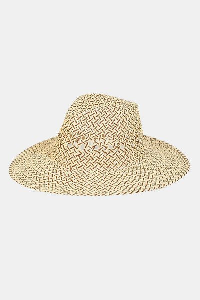 Fame Cutout Woven Straw Hat - us.meeeshop