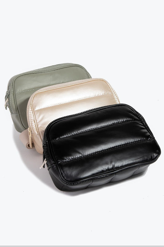 Fame Quilted Nylon Crossbody Bag - us.meeeshop