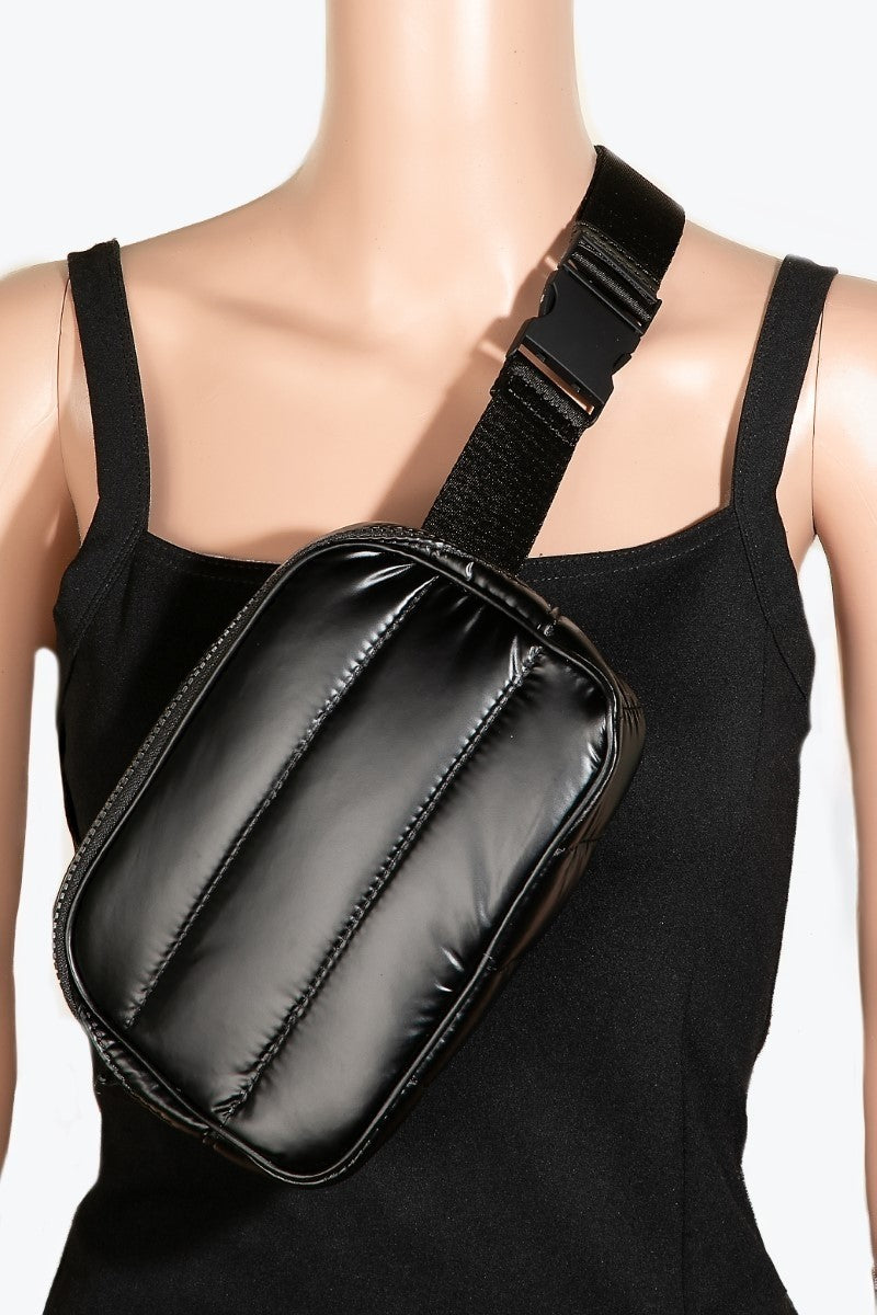 Fame Quilted Nylon Crossbody Bag - us.meeeshop