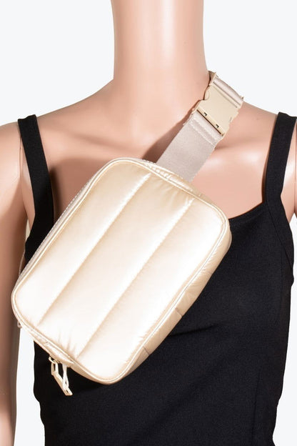 Fame Quilted Nylon Crossbody Bag - us.meeeshop