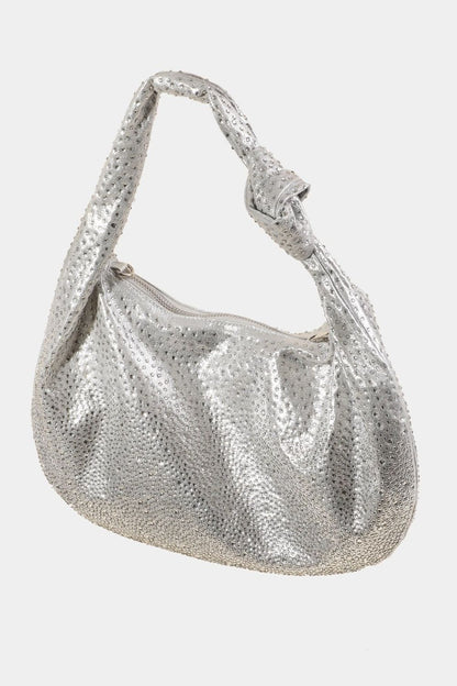 Fame Rhinestone Studded Handbag - us.meeeshop