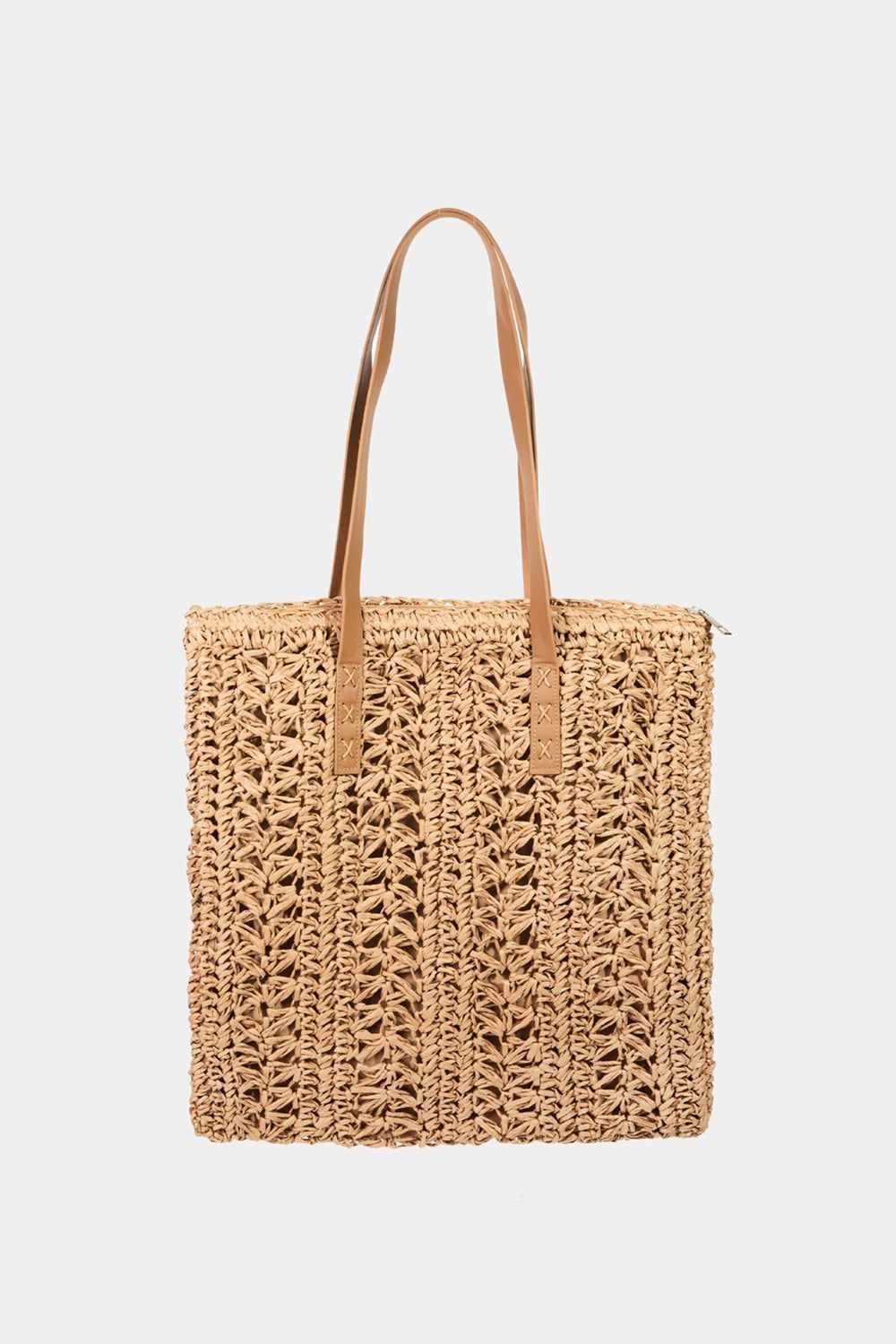 Fame Straw Braided Tote Bag - us.meeeshop