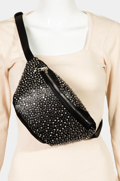 Fame Studded Crossbody Bag - us.meeeshop