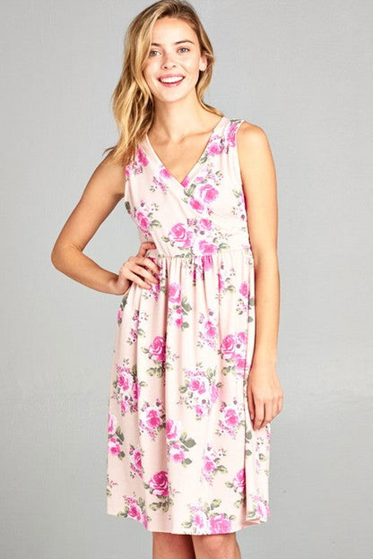 Floral Terry Babydoll Casual Dress us.meeeshop - Dresses