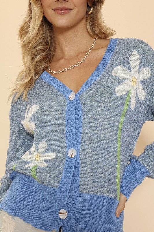 Flower cardigan - us.meeeshop