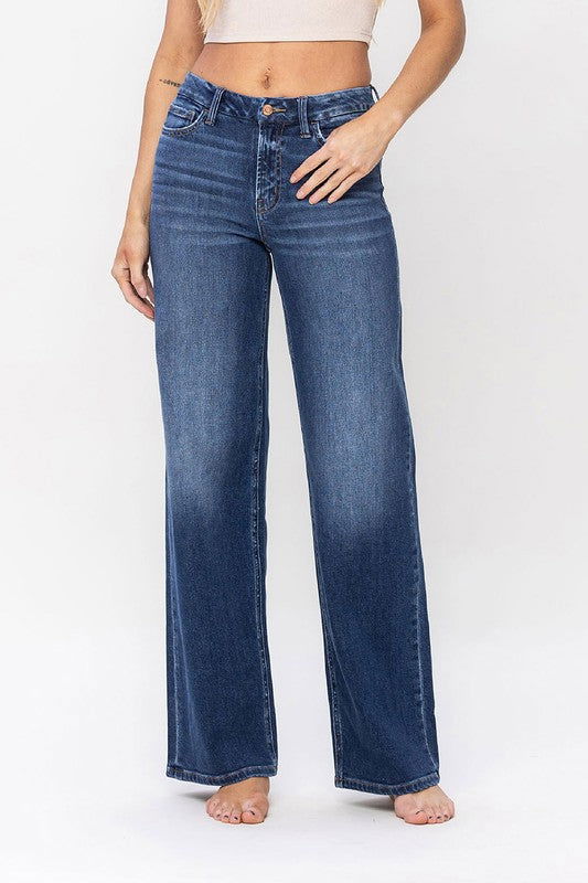 Flying Monkey High Rise Loose Fit Jeans us.meeeshop - 