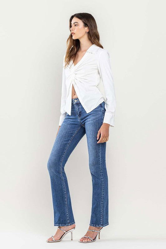 Flying Monkey Low Rise Slim Bootcut Jeans us.meeeshop - 