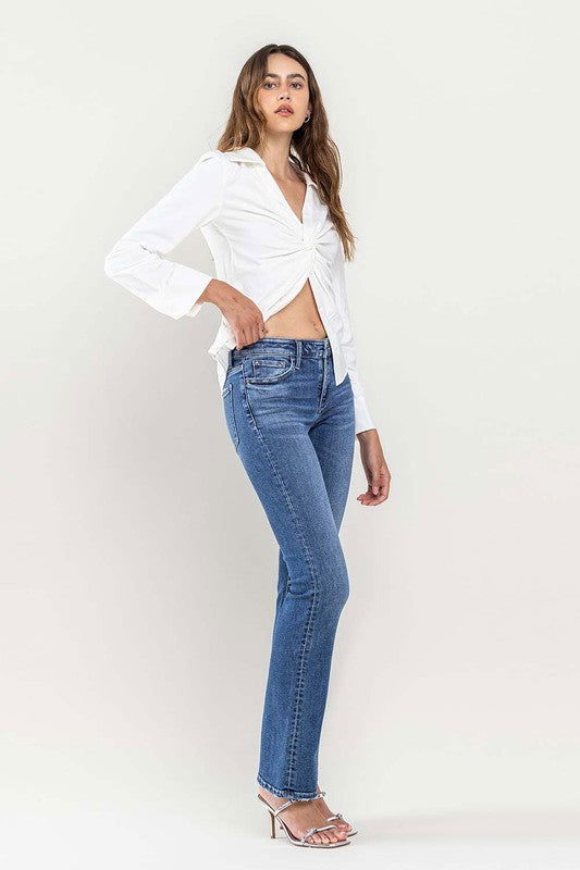 Flying Monkey Low Rise Slim Bootcut Jeans us.meeeshop - 