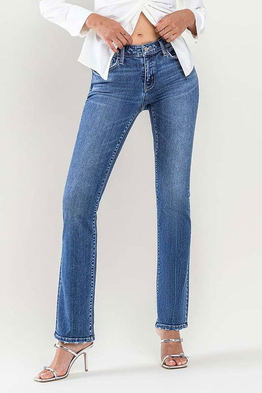 Flying Monkey Low Rise Slim Bootcut Jeans us.meeeshop - Pants