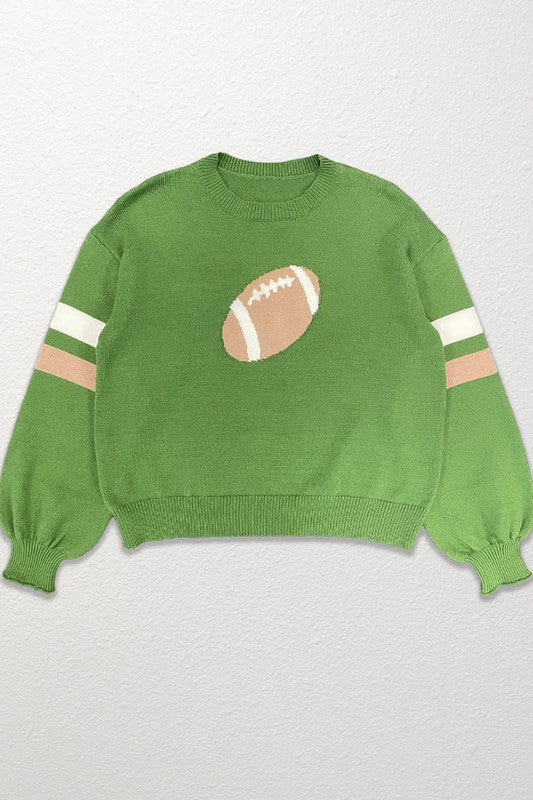 Football knit sweater us.meeeshop - 