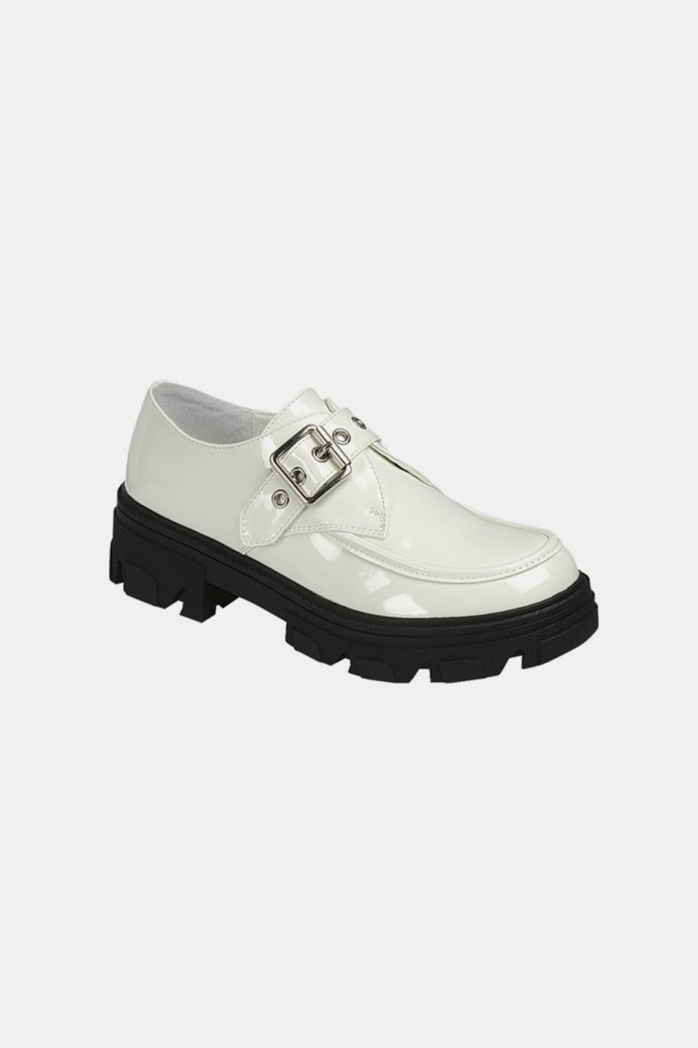 Forever Link Buckled Platform Lug Sole Loafers us.meeeshop - Shoes