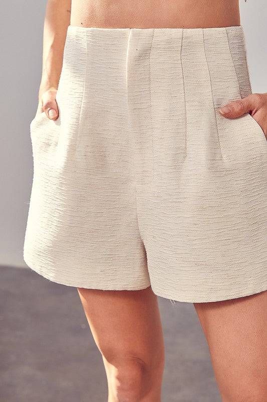 Front Pleats Shorts us.meeeshop - Shorts