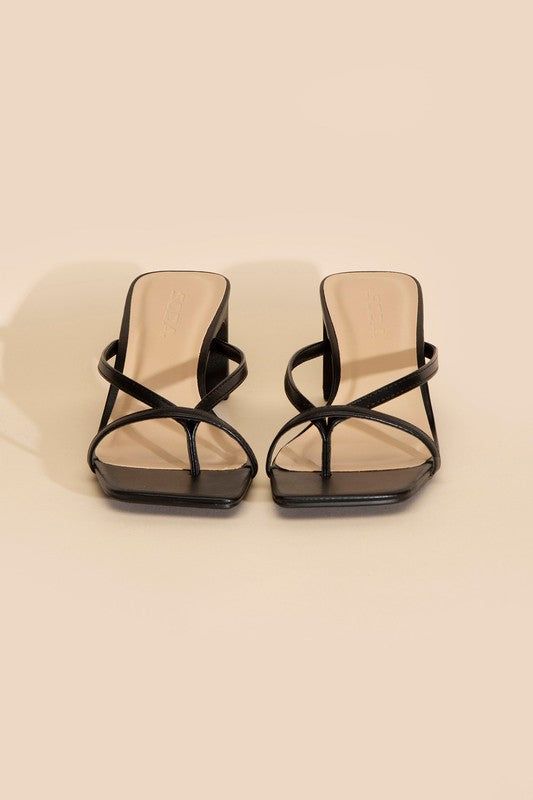 Gadget-S Thong Mule Heels us.meeeshop - Shoes