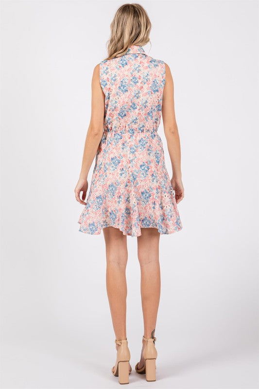 GeeGee Floral Eyelet Mini Dress us.meeeshop - 