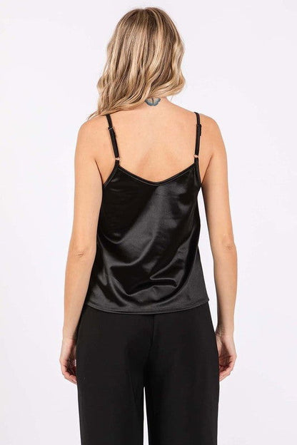 GeeGee Plus Satin Tank Top us.meeeshop - 