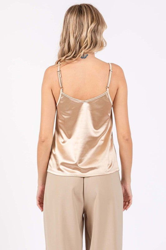 GeeGee Plus Satin Tank Top us.meeeshop - 