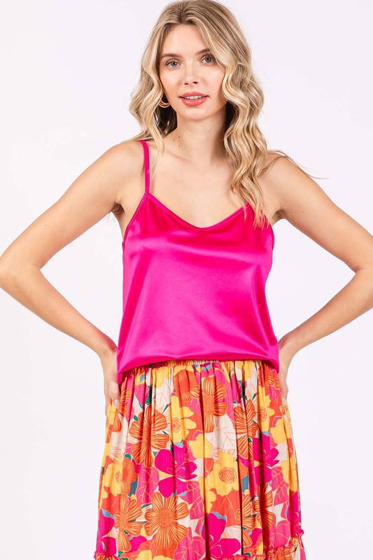 GeeGee Satin Tank Top us.meeeshop - 