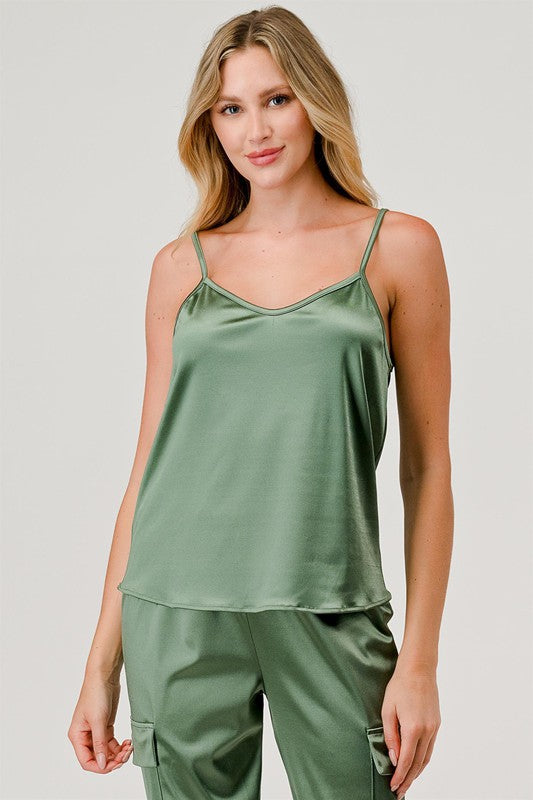 GeeGee Satin Tank Top us.meeeshop - 