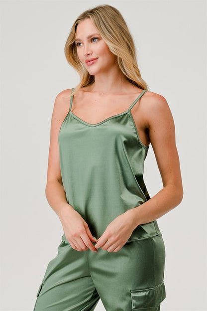 GeeGee Satin Tank Top us.meeeshop - 