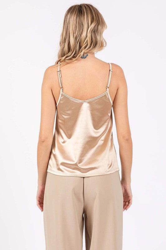 GeeGee Plus Satin Tank Top - us.meeeshop