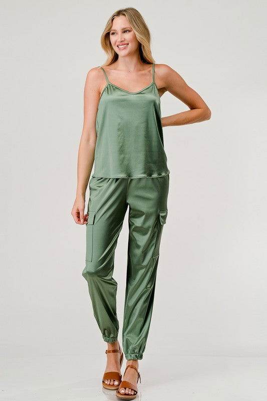 GeeGee Plus Satin Tank Top - us.meeeshop