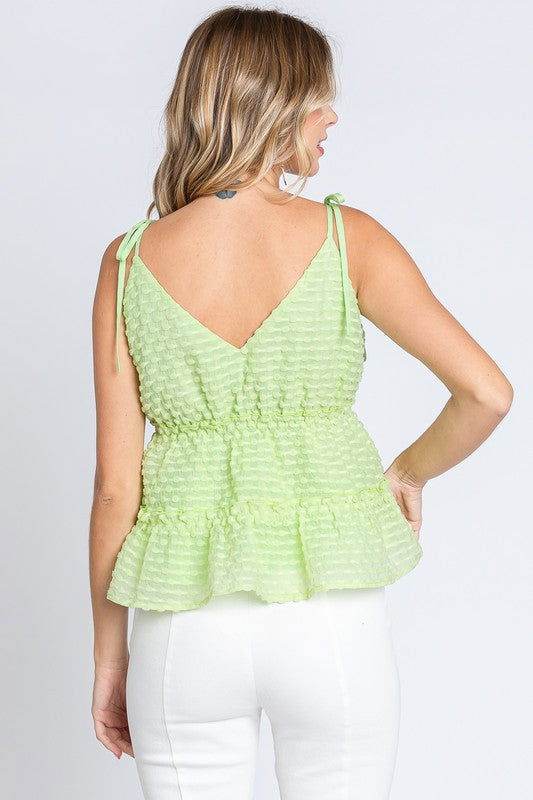 GeeGee Textured Bralette Cami Top - us.meeeshop