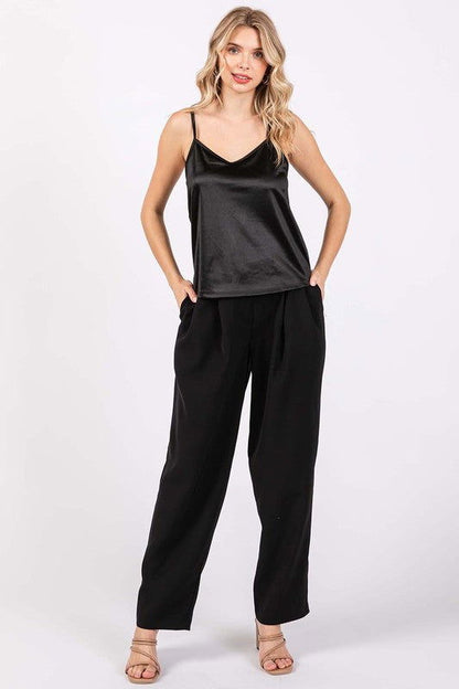 Geegee High-Waisted Pleated Slacks us.meeeshop - 