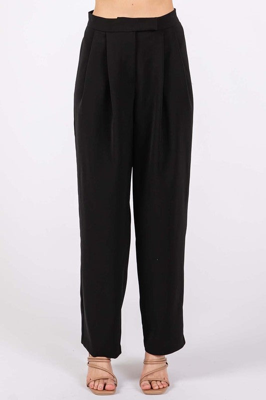 Geegee High-Waisted Pleated Slacks us.meeeshop - 