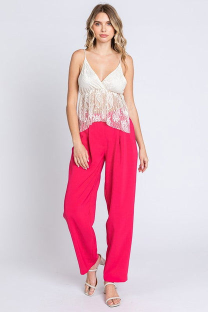 Geegee High-Waisted Pleated Slacks us.meeeshop - 