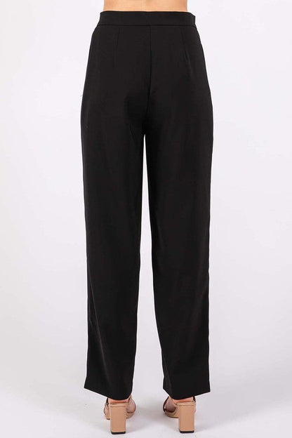 Geegee High-Waisted Pleated Slacks us.meeeshop - 