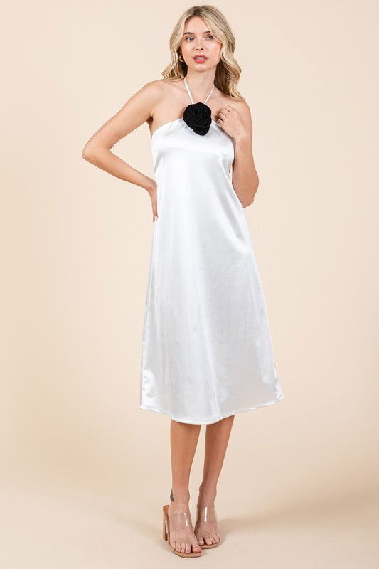 Geegee Plus Satin Slip Dress us.meeeshop - 