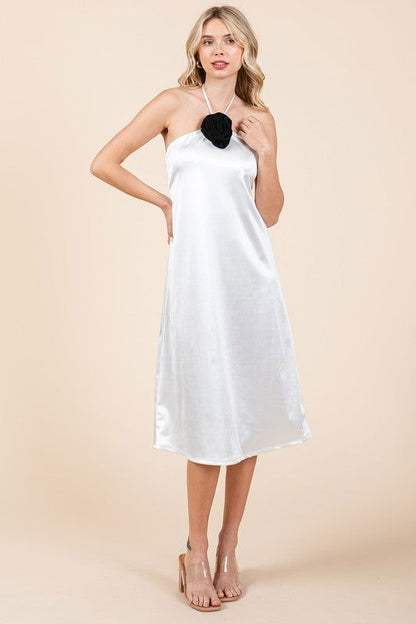 Geegee Plus Satin Slip Dress us.meeeshop - 