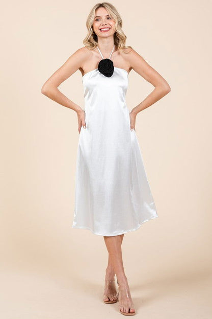 Geegee Plus Satin Slip Dress us.meeeshop - 