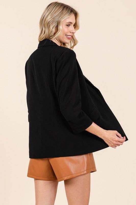 Geegee Classy Open-Front Casual Blazer - us.meeeshop