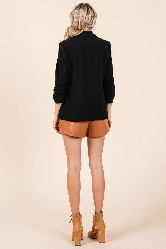 Geegee Classy Open-Front Casual Blazer - us.meeeshop