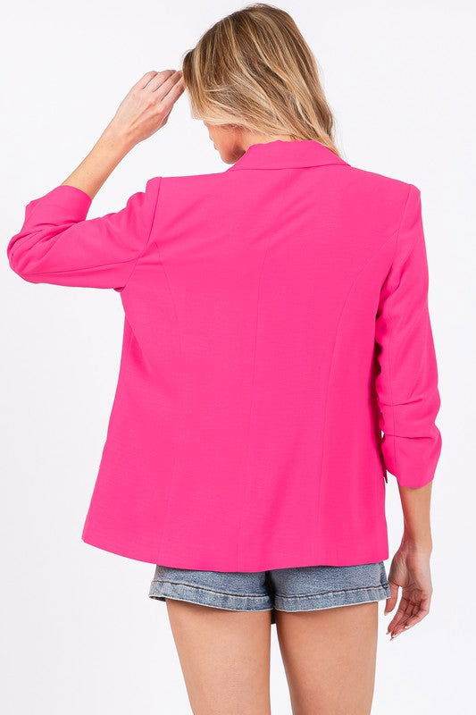 Geegee Classy Open-Front Casual Blazer - us.meeeshop