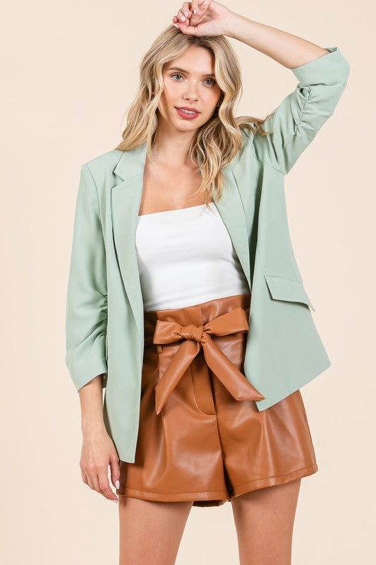 Geegee Classy Open-Front Casual Blazer - us.meeeshop