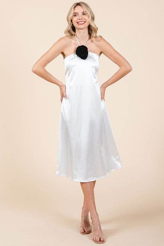 Geegee Plus Satin Slip Dress - us.meeeshop