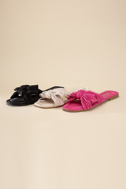 Gemma-66 Bow Flat Slides us.meeeshop - 