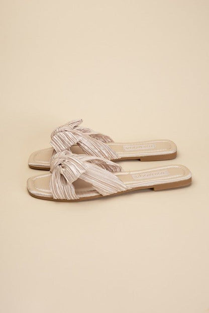 Gemma-66 Bow Flat Slides us.meeeshop - 