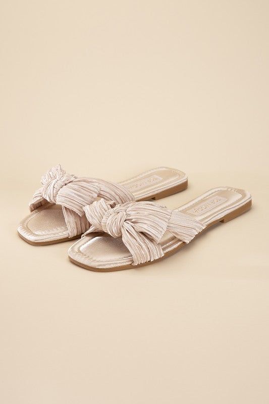 Gemma-66 Bow Flat Slides us.meeeshop - 