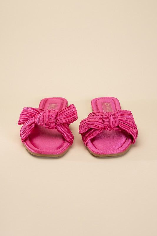 Gemma-66 Bow Flat Slides us.meeeshop - 