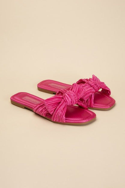 Gemma-66 Bow Flat Slides us.meeeshop - 