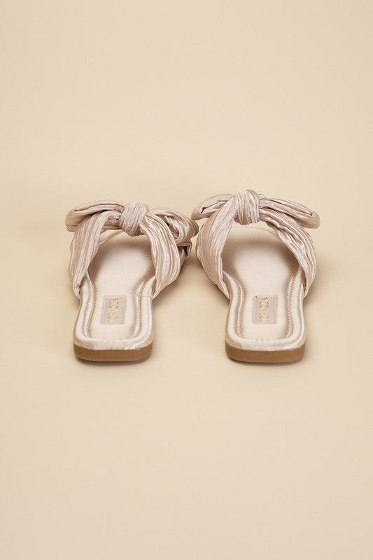 Gemma-66 Bow Flat Slides us.meeeshop - 