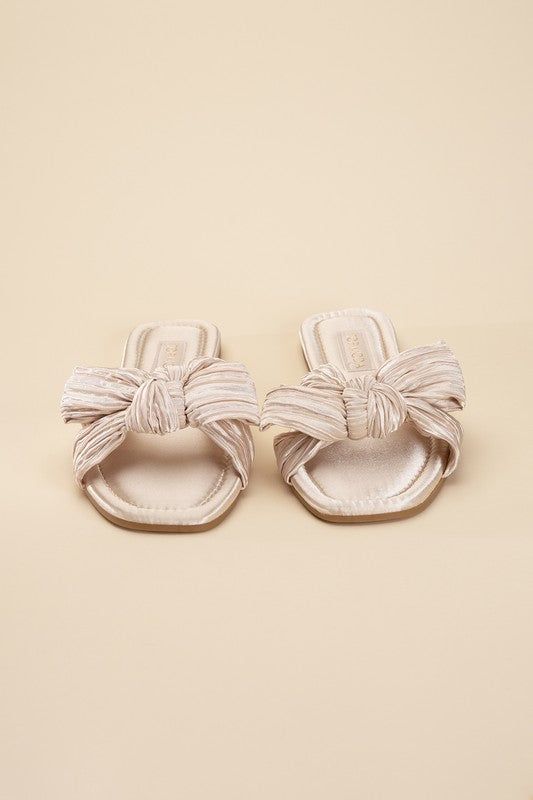 Gemma-66 Bow Flat Slides us.meeeshop - 